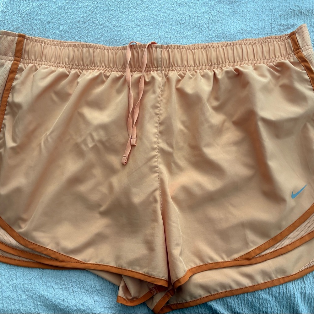 Nike Women's Light Orange Athletic Shorts